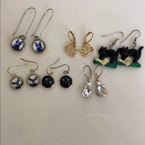Kitty cat earrings
